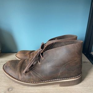 Clarks Men’s Leather Desert Boots
